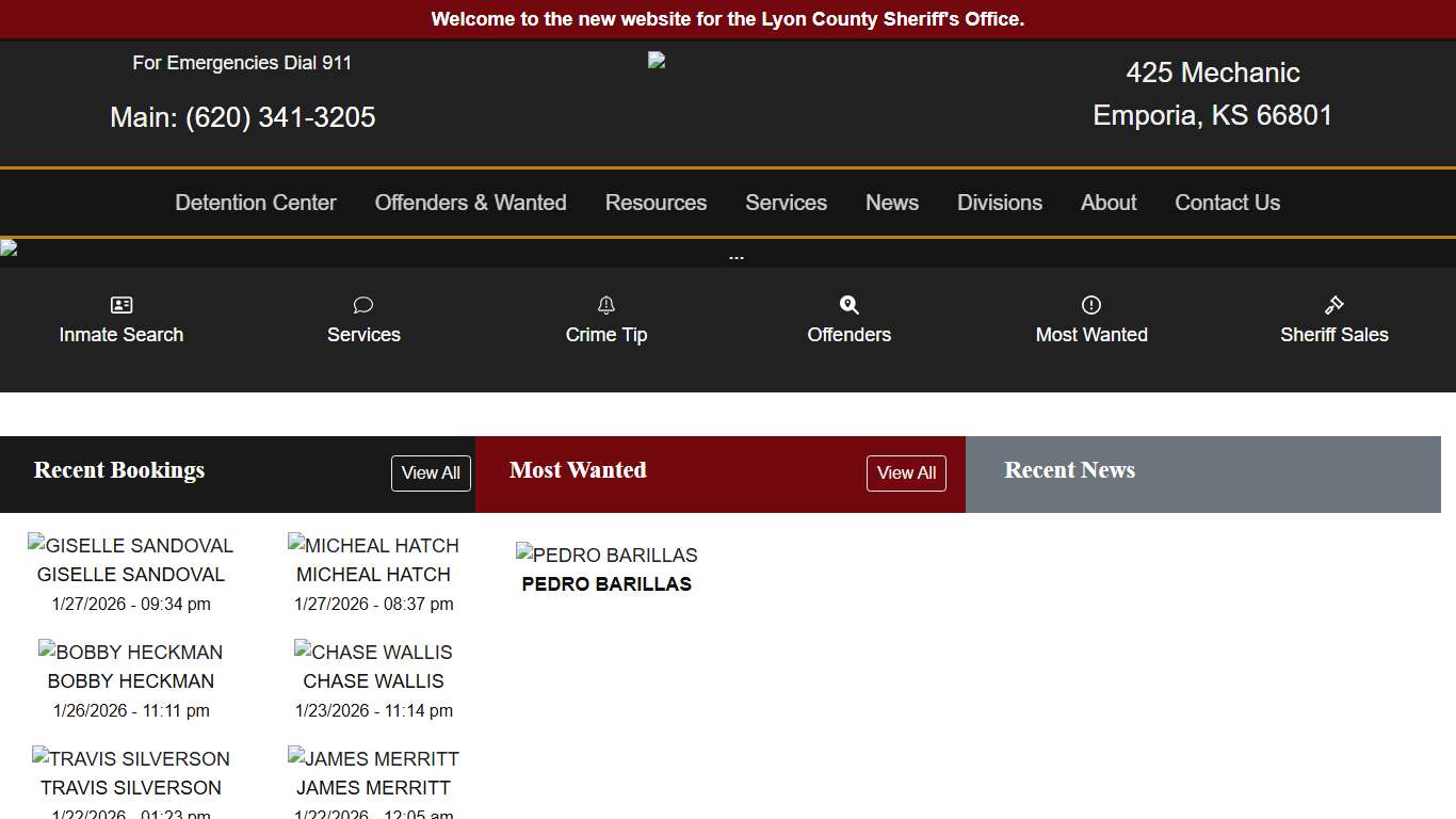 Lyon County Sheriff's Office Lyon KS